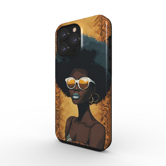 MagSafe Afro-print Tough Phone Case