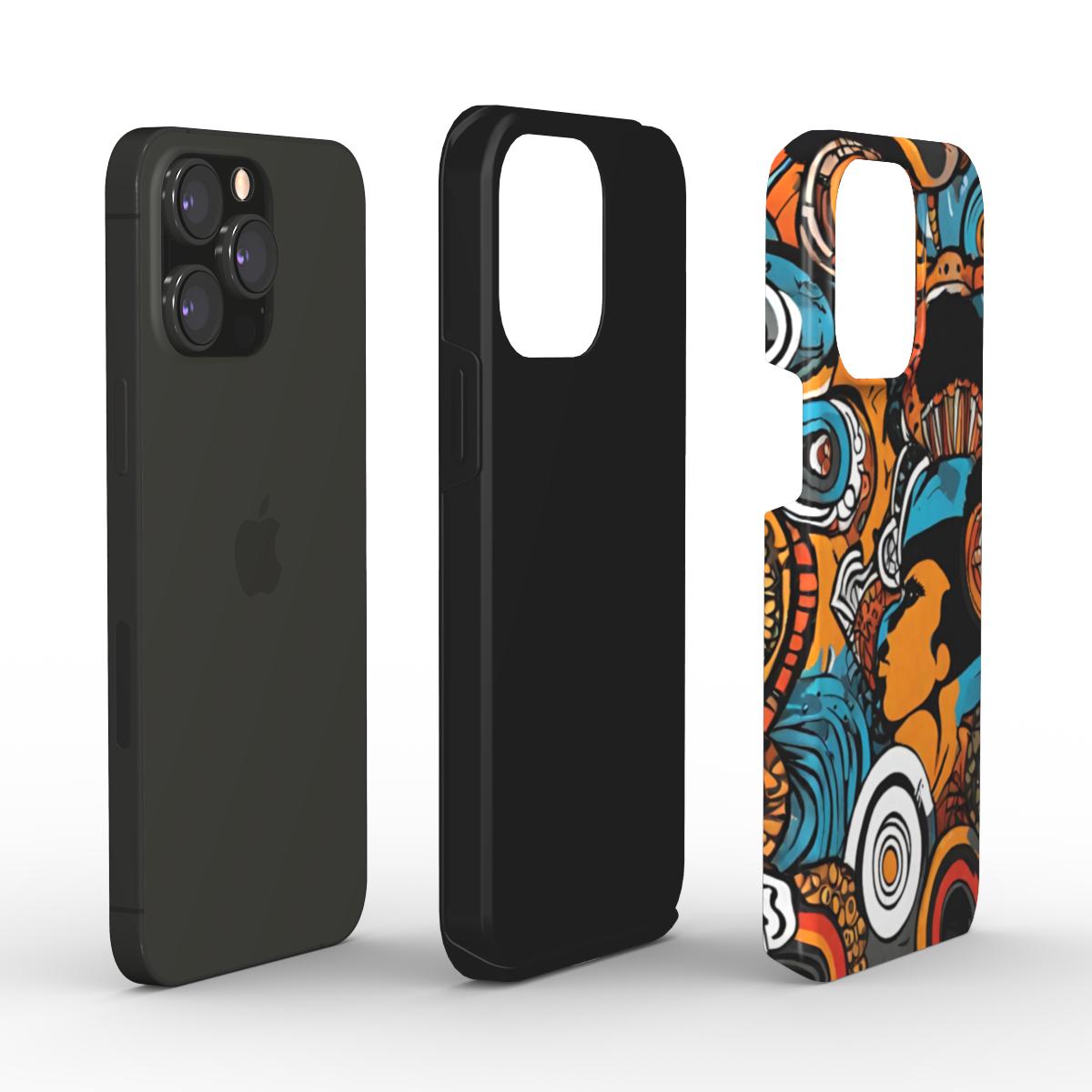 Afro Print Tough Phone Case